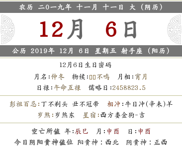 2019年農歷十一月十一喜神方位在哪？(圖文)