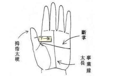 一個有著斷掌紋的男人命運怎么樣？